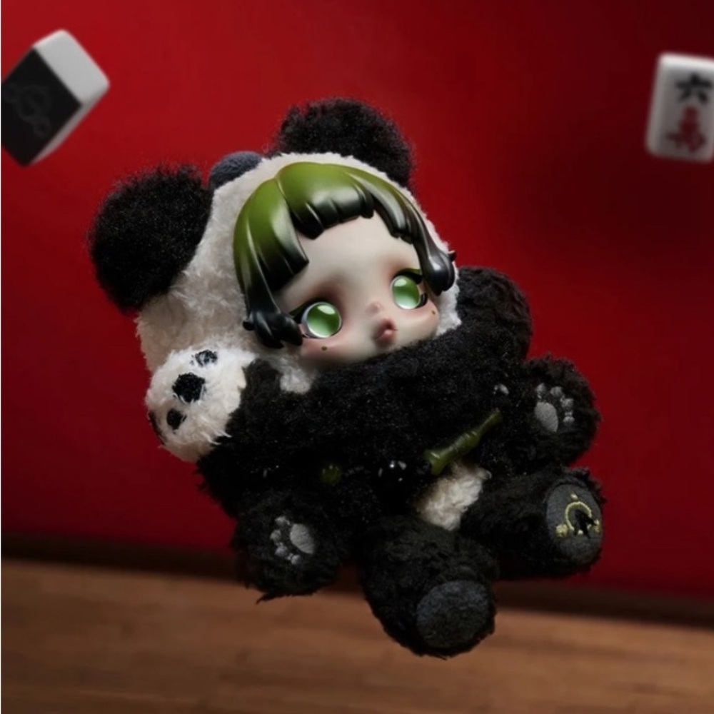 Skullpanda Lazy Panda Plush Doll Pendant LIMITED EDITION NEW - Picture 4 of 10